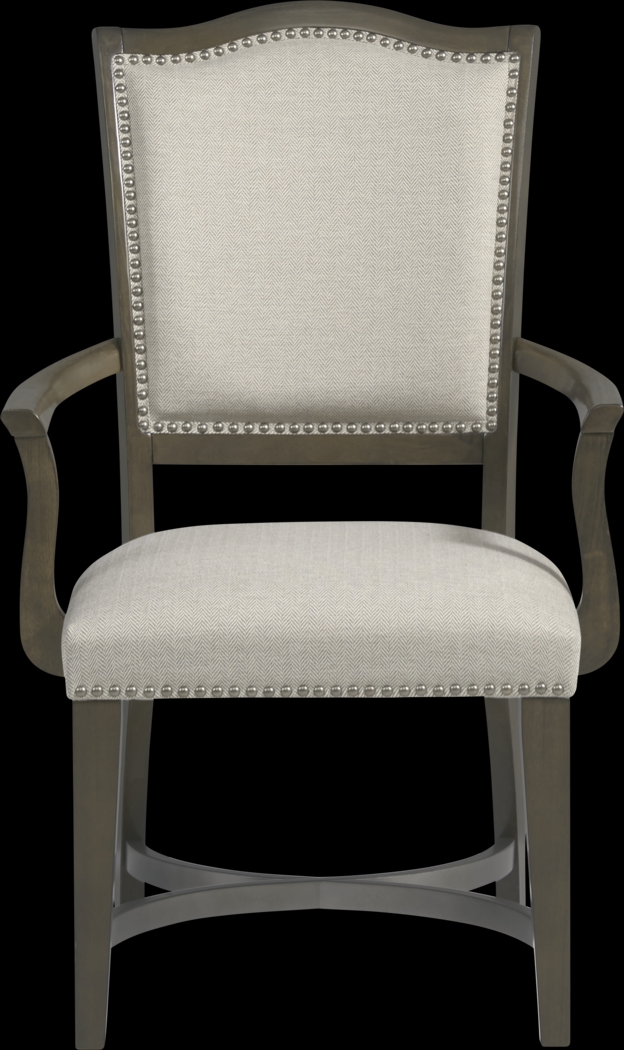 Abbey Court Beige Upholstered Arm Chair - Thumbnail - Image 2