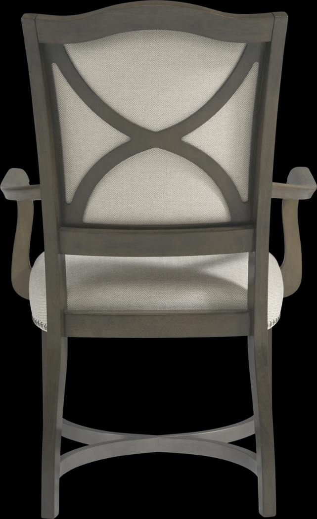 Abbey Court Beige Upholstered Arm Chair - Thumbnail - Image 3