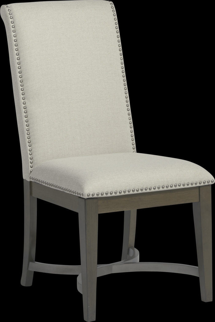 Abbey Court Beige Upholstered Side Chair - Thumbnail - Image 1