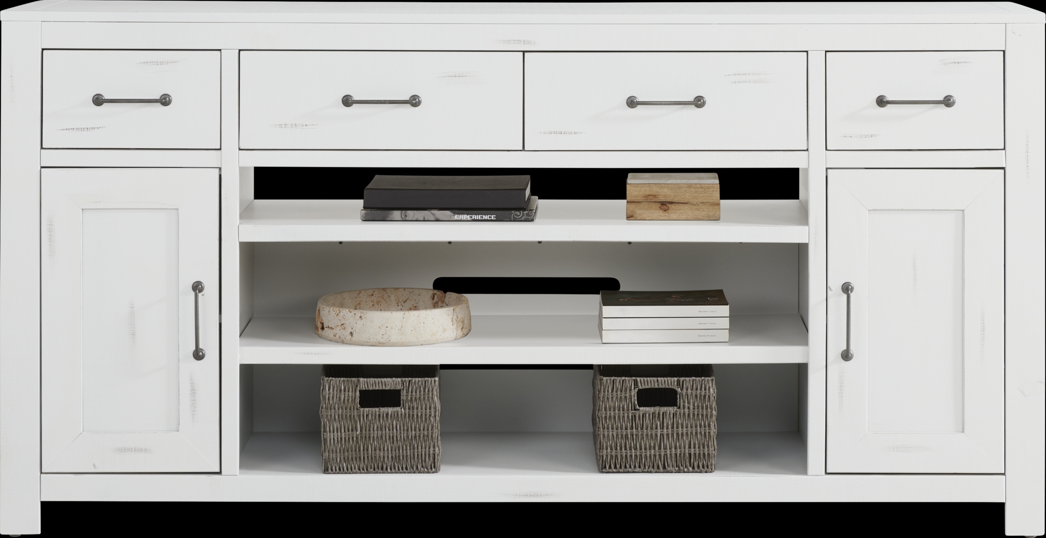 Abbey Springs 77 in. White Console - Thumbnail - Image 2