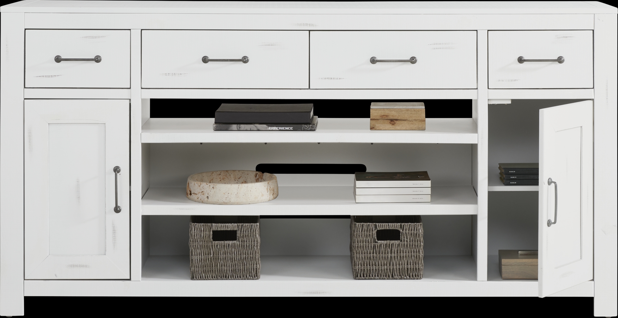 Abbey Springs 77 in. White Console - Thumbnail - Image 3