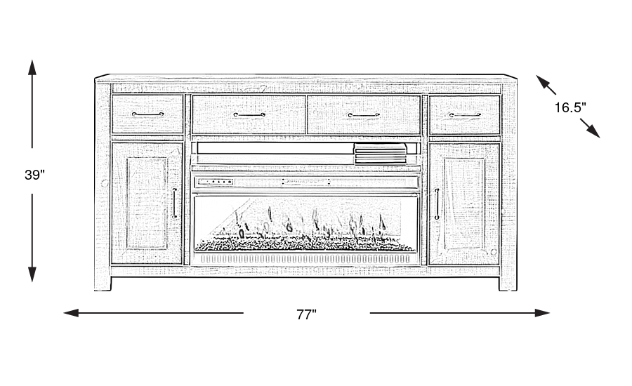 Dimension Image. Please refer to the Dimension Tab on this page for dimension details.