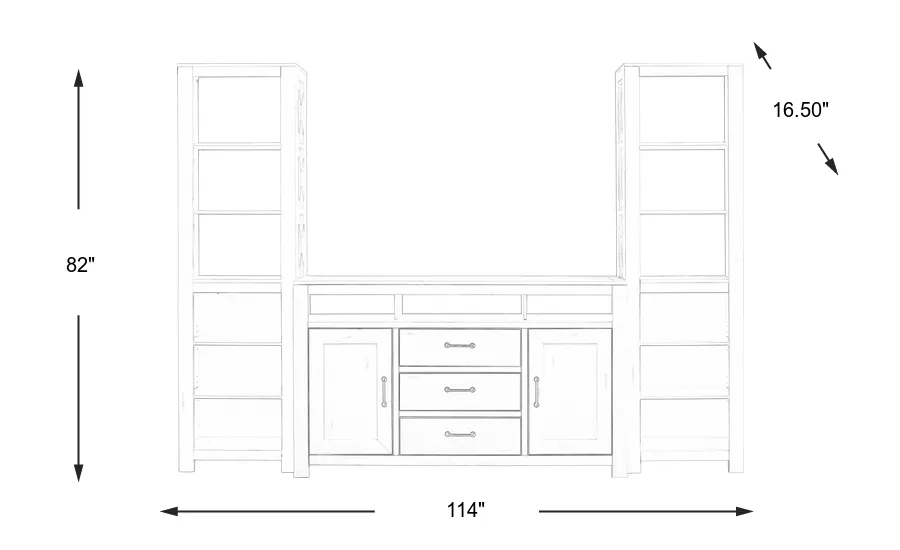 Dimension Image. Please refer to the Dimension Tab on this page for dimension details.