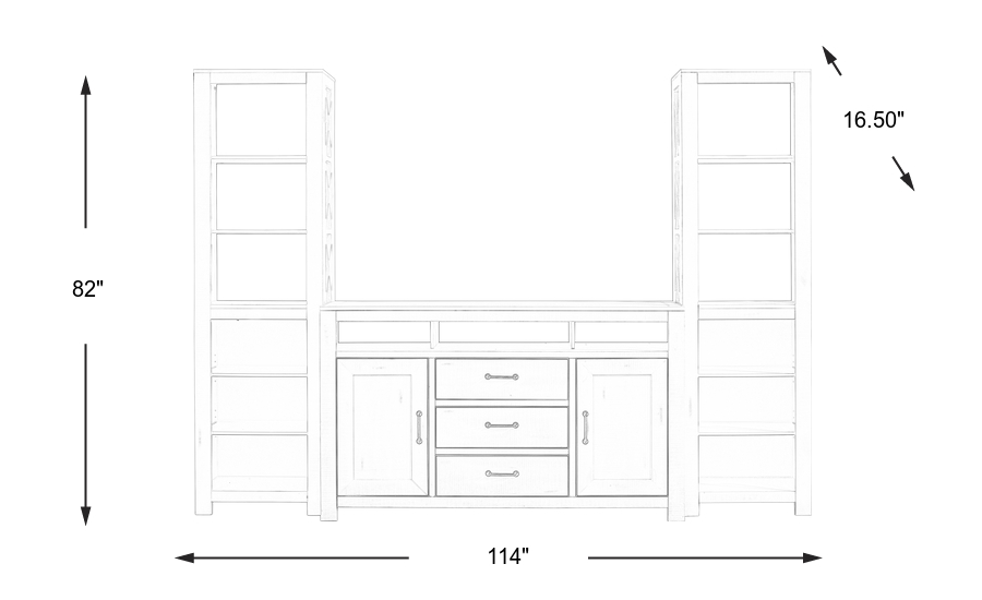 Dimension Image. Please refer to the Dimension Tab on this page for dimension details.