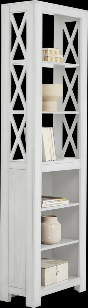 Abbey Springs White Bookcase - Thumbnail - Image 4