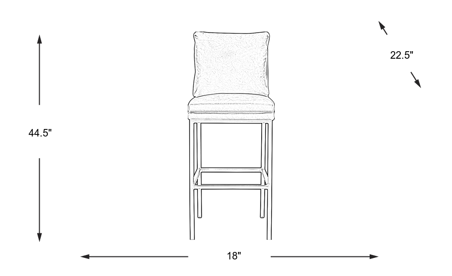 Dimension Image. Please refer to the Dimension Tab on this page for dimension details.