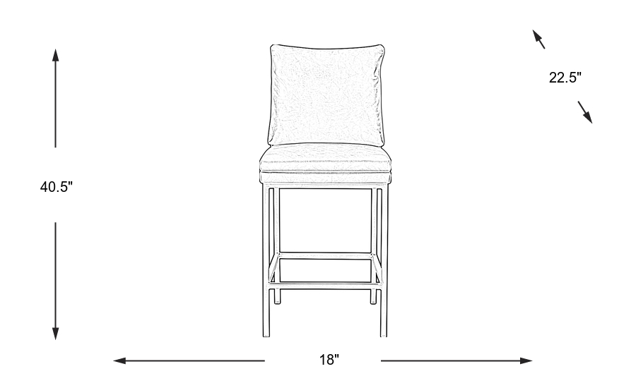 Dimension Image. Please refer to the Dimension Tab on this page for dimension details.