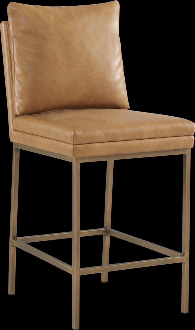 Abbeyhill Camel Counter Height Stool - Thumbnail - Image 1