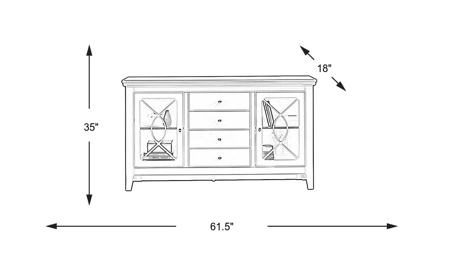Dimension Image. Please refer to the Dimension Tab on this page for dimension details.