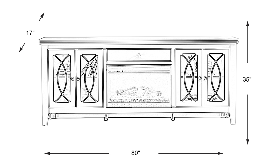 Dimension Image. Please refer to the Dimension Tab on this page for dimension details.