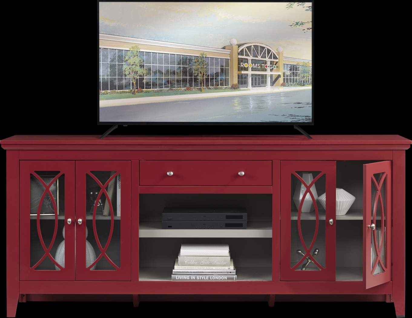 Abbie Crimson 80 in. Console - Thumbnail - Image 2