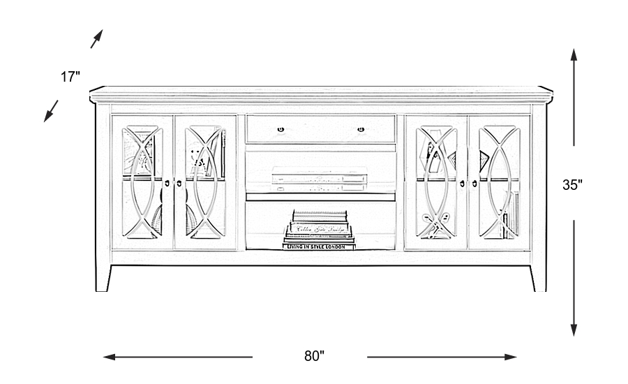 Dimension Image. Please refer to the Dimension Tab on this page for dimension details.