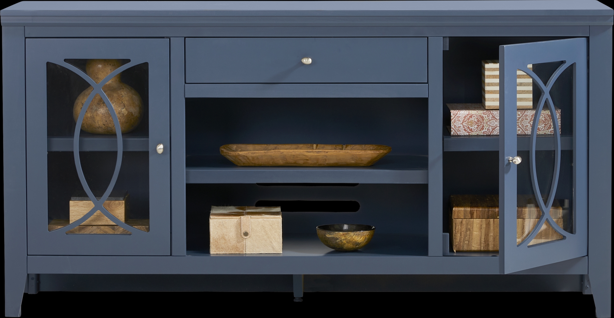 Abbie II Blue 66 in. Console - Thumbnail - Image 2