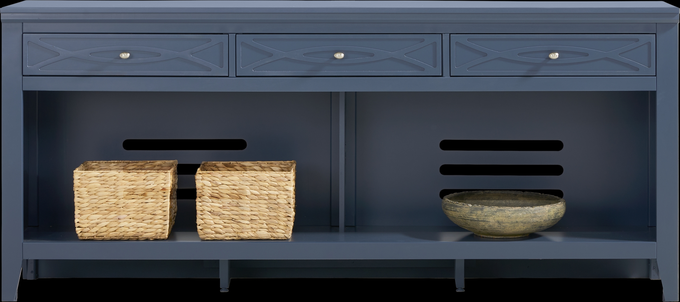 Abbie II Blue 77 in. Console - Thumbnail - Image 2