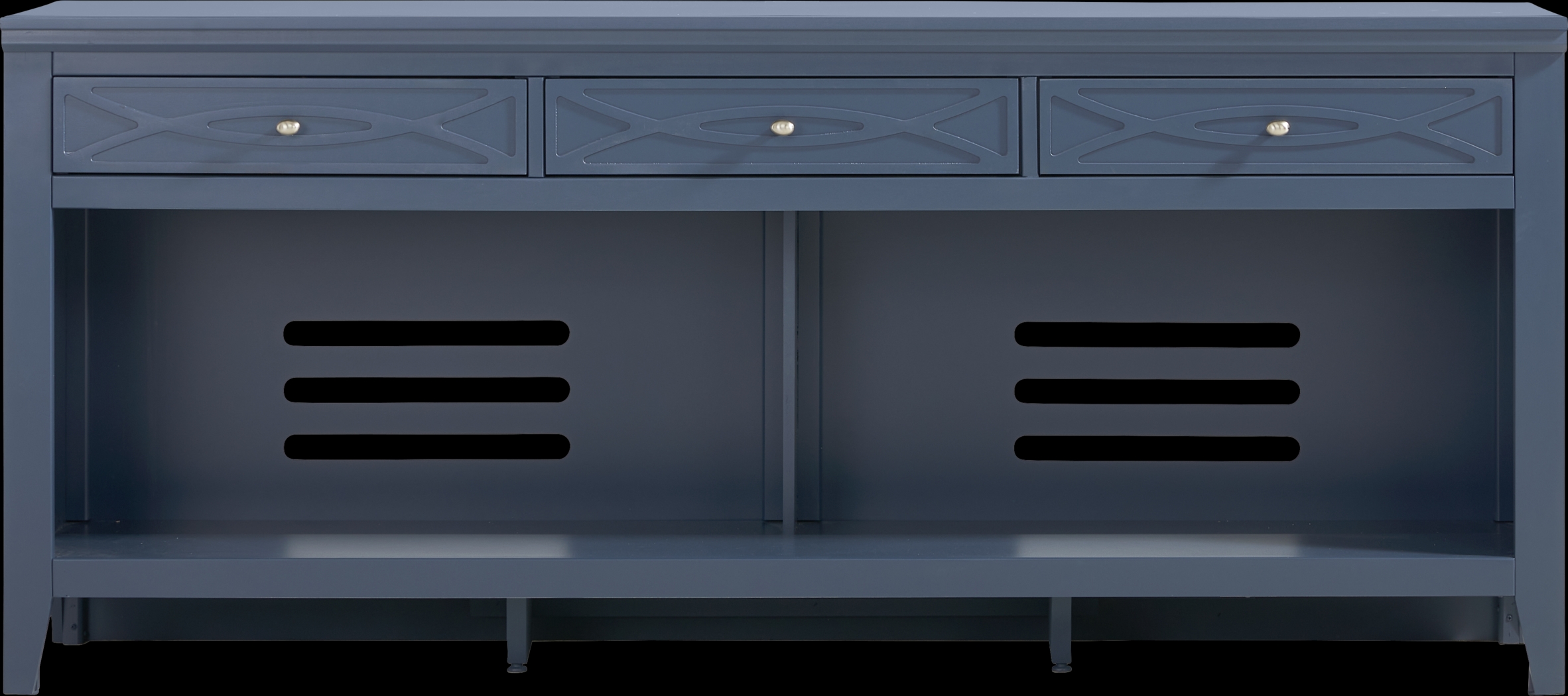 Abbie II Blue 77 in. Console - Thumbnail - Image 1