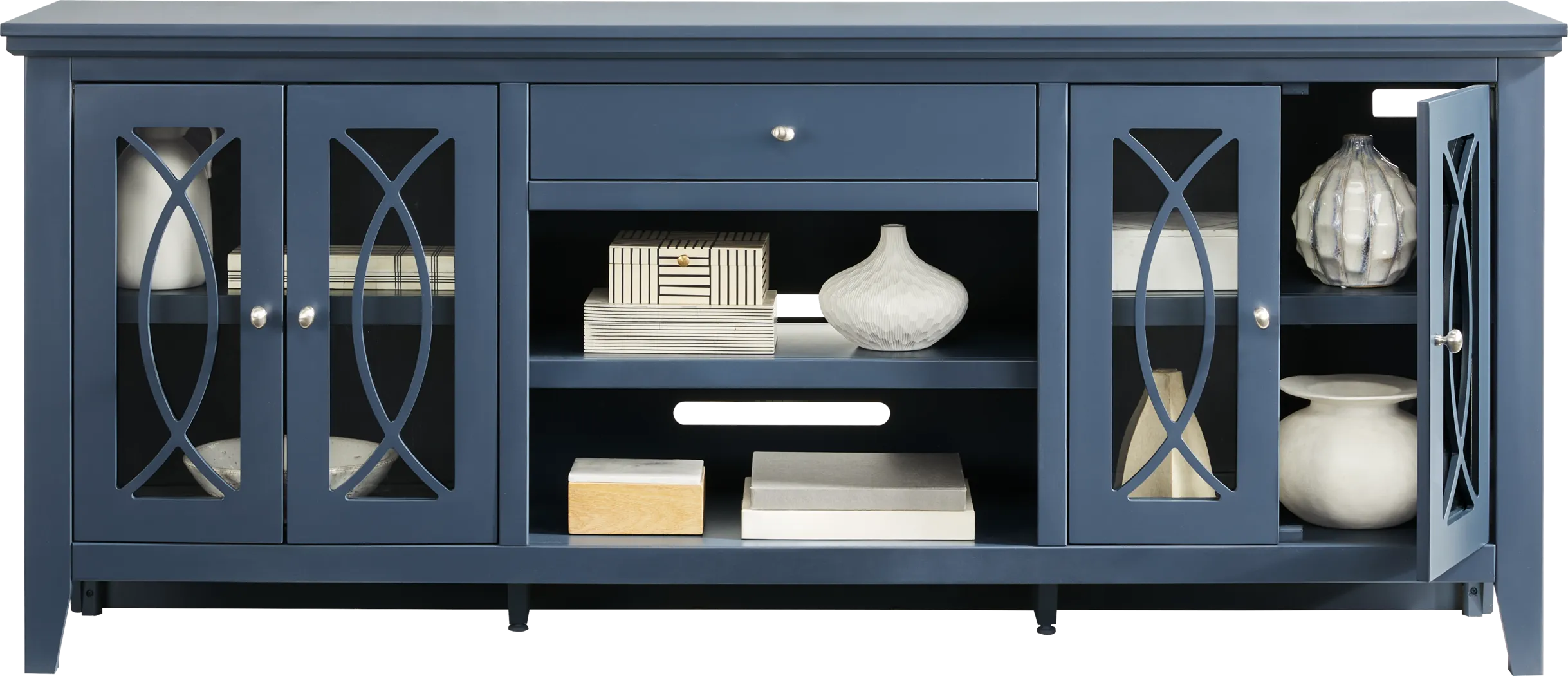 Abbie II Blue 80 in. Console - Thumbnail - Image 2