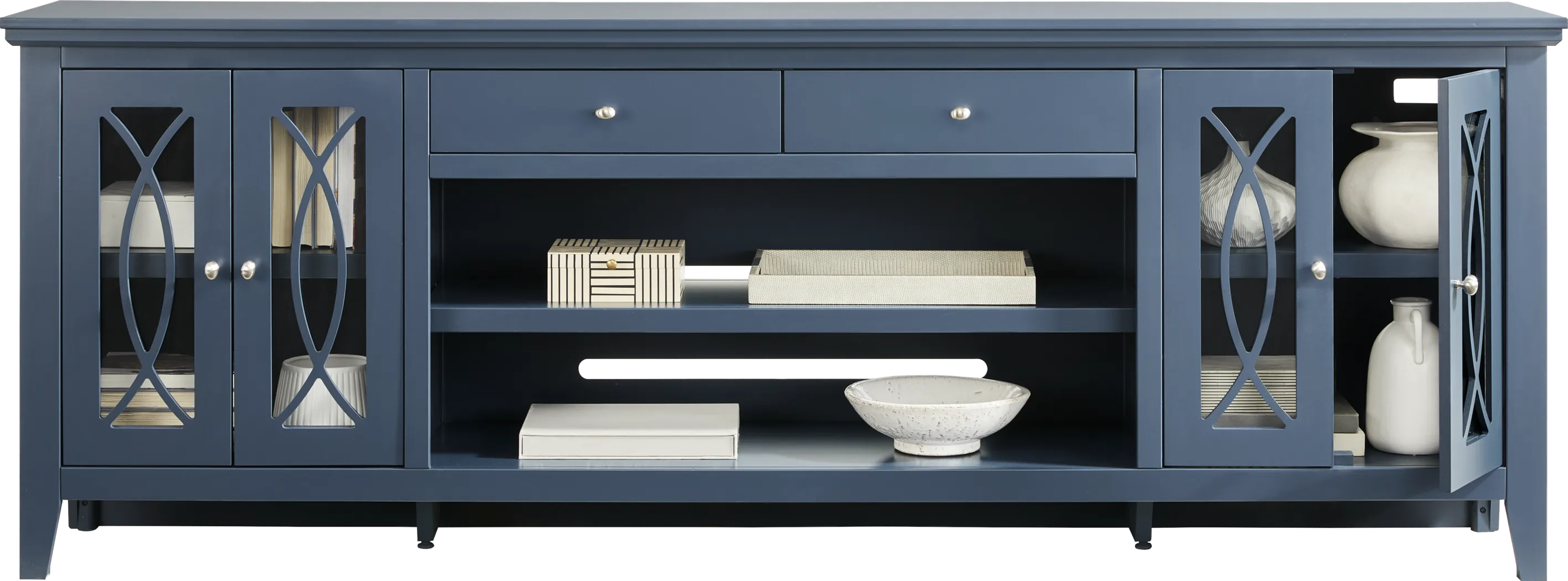 Abbie II Blue 93 in. Console - Thumbnail - Image 2