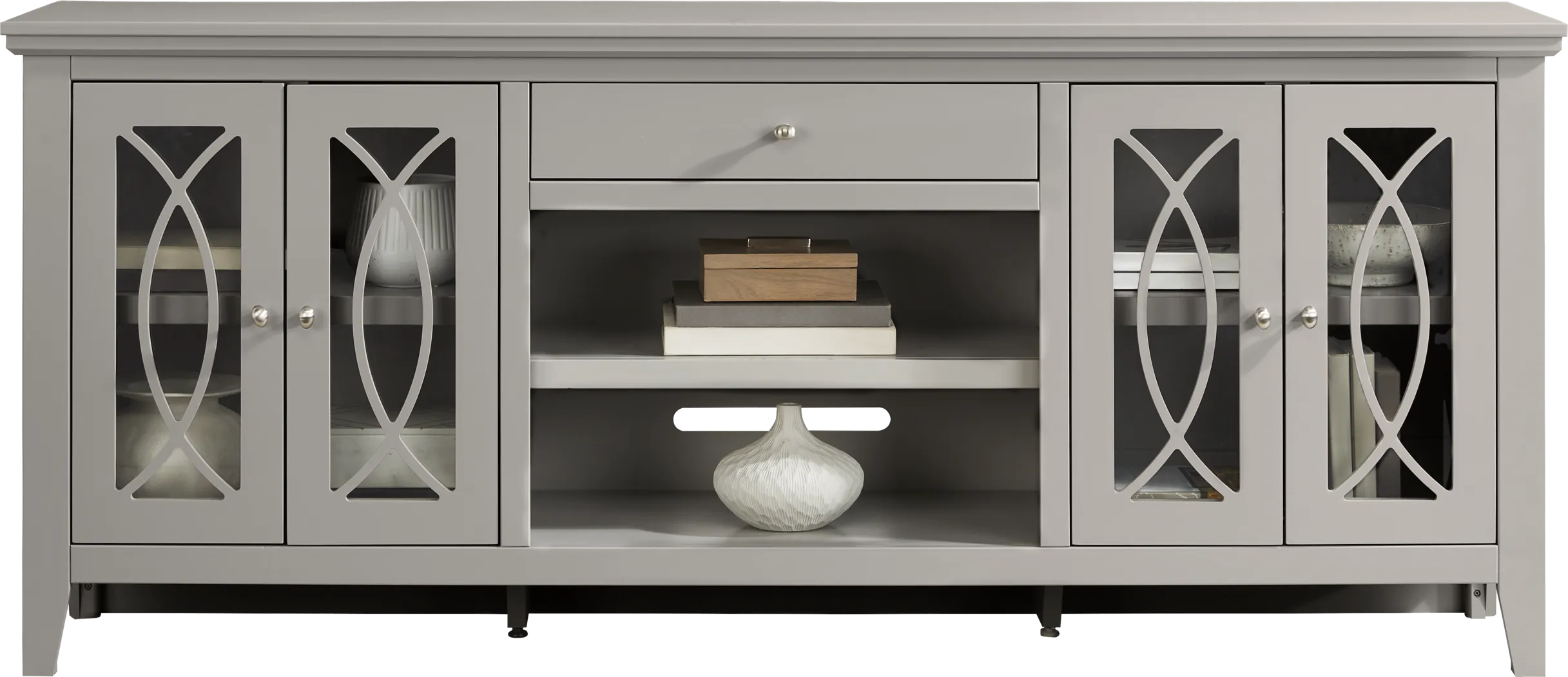 Abbie II Gray 80 in. Console - Thumbnail - Image 2