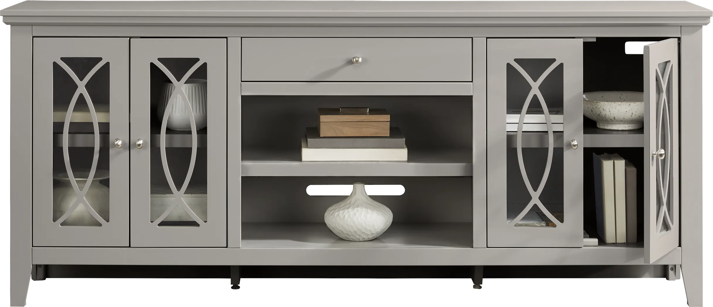 Abbie II Gray 80 in. Console - Thumbnail - Image 3