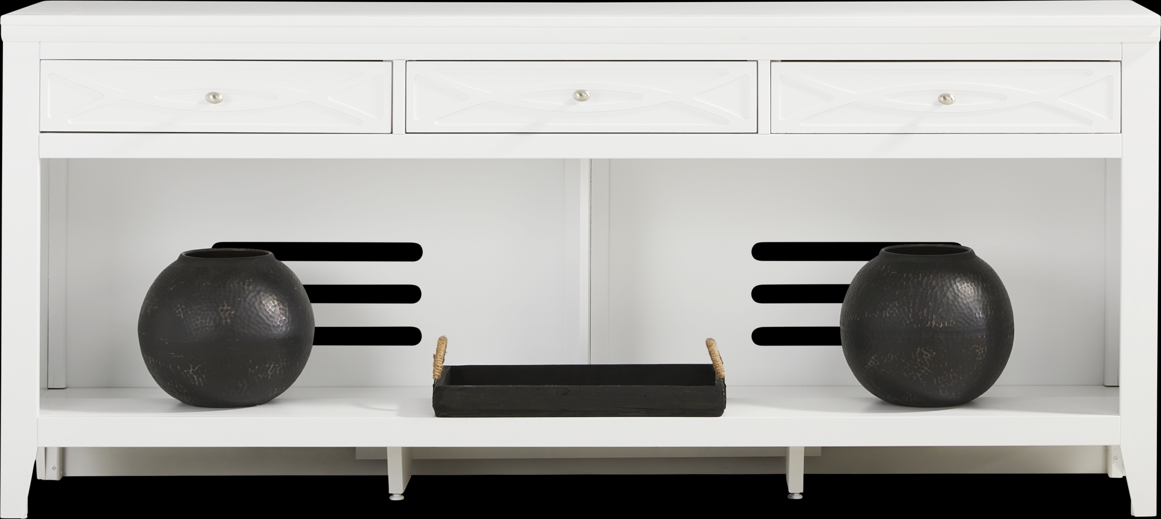 Abbie II White 77 in. Console - Thumbnail - Image 2