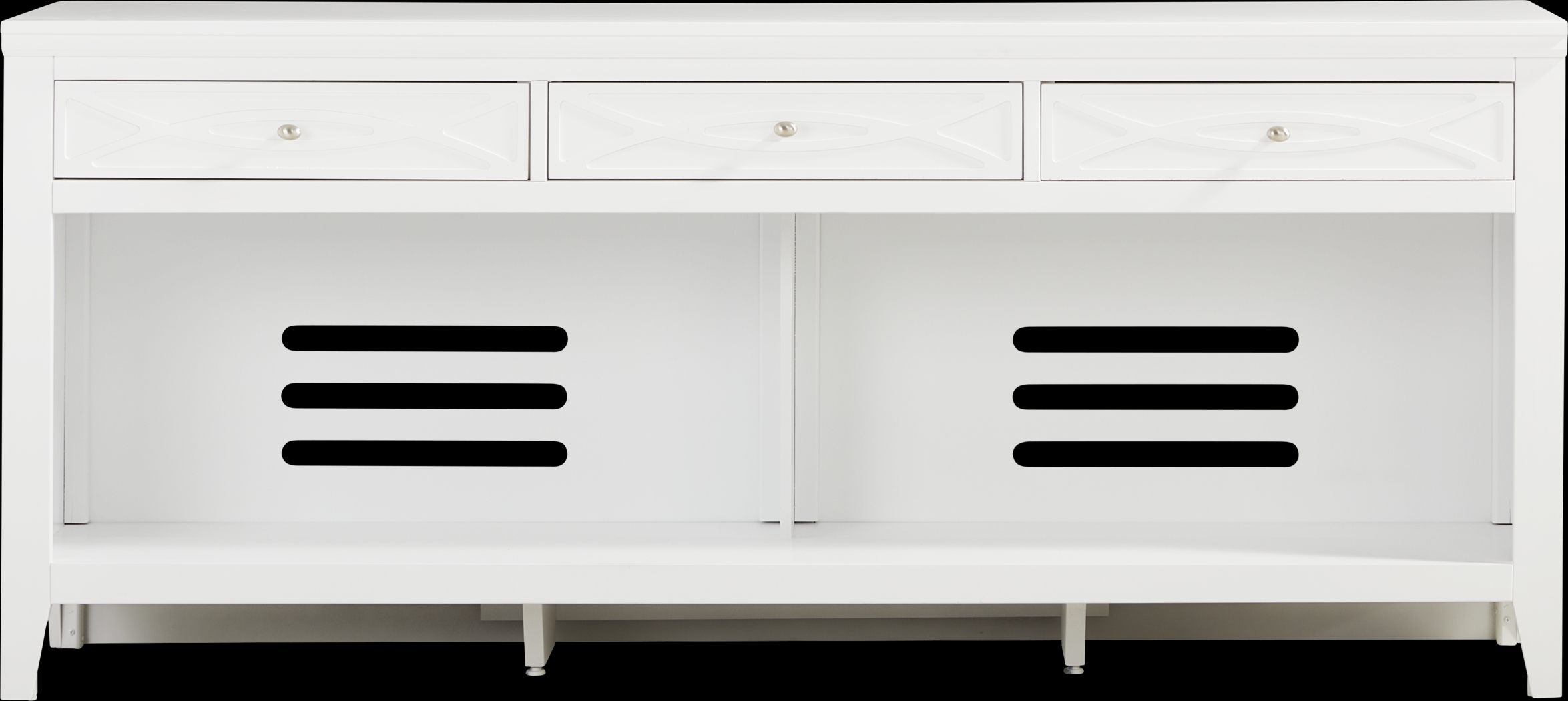 Abbie II White 77 in. Console - Thumbnail - Image 1