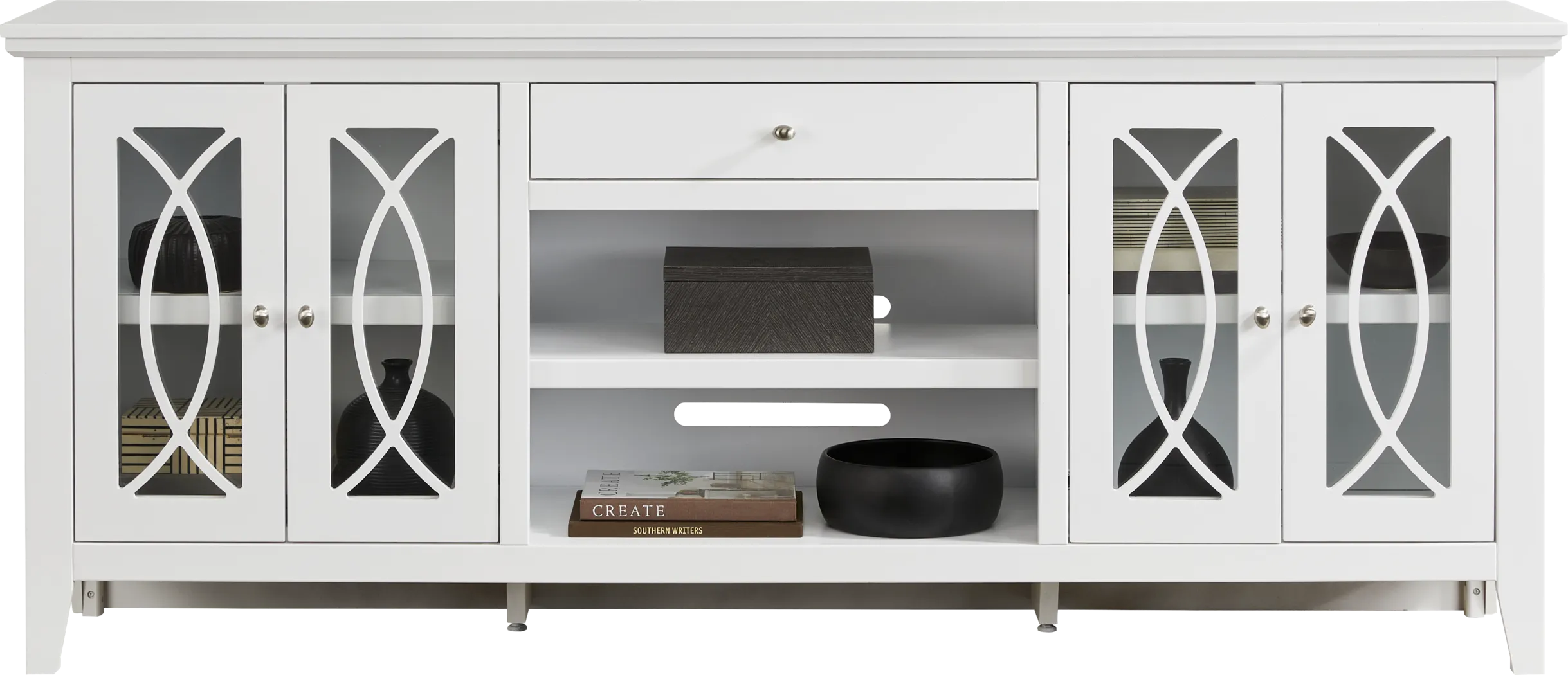 Abbie II White 80 in. Console - Thumbnail - Image 2