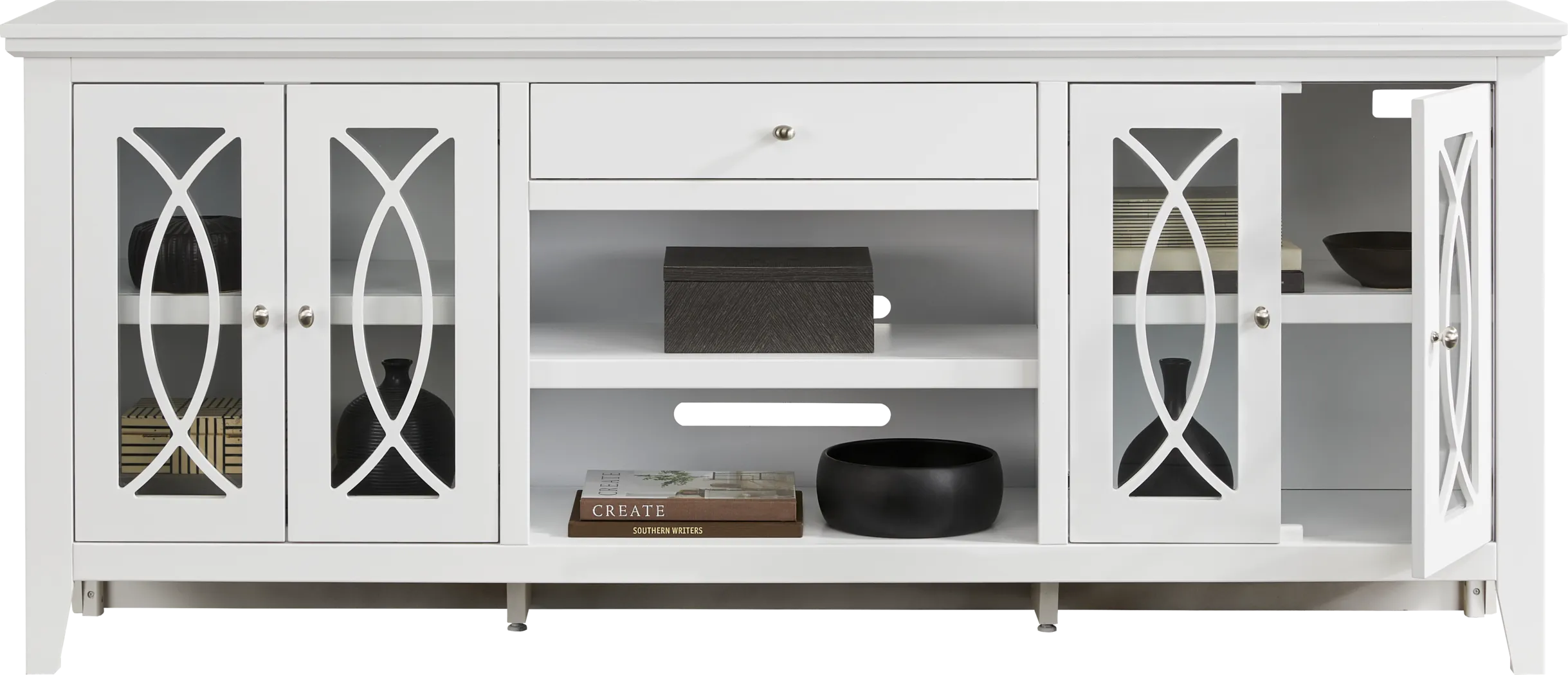Abbie II White 80 in. Console - Thumbnail - Image 3