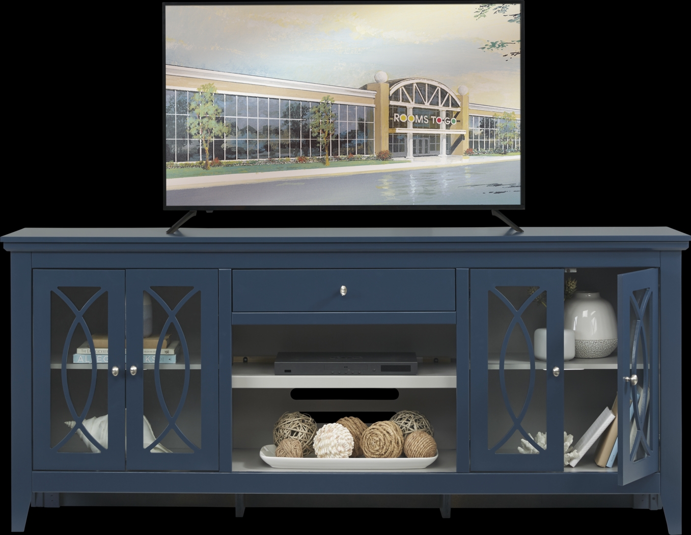 Abbie Navy 80 in. Console - Thumbnail - Image 2