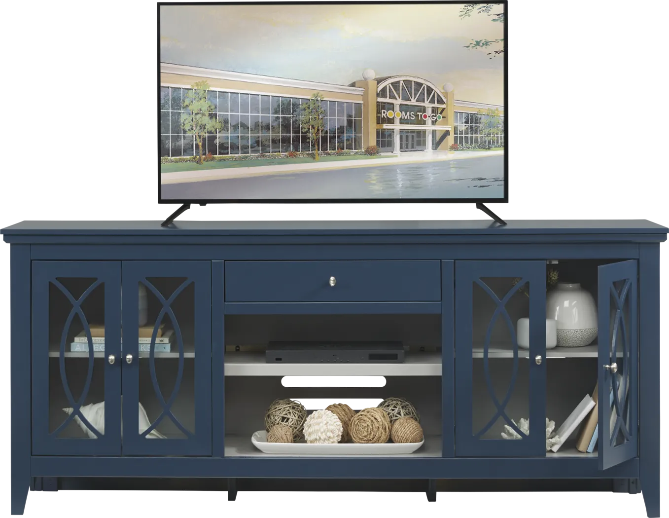 Abbie Navy 80 in. Console - Thumbnail - Image 2