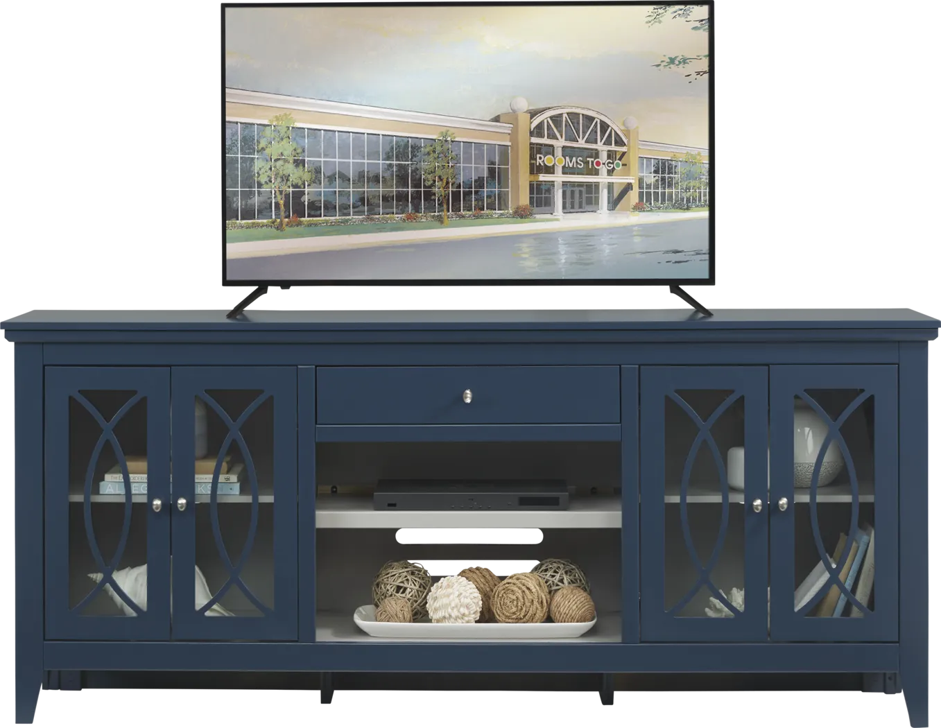 Abbie Navy 80 in. Console - Thumbnail - Image 1