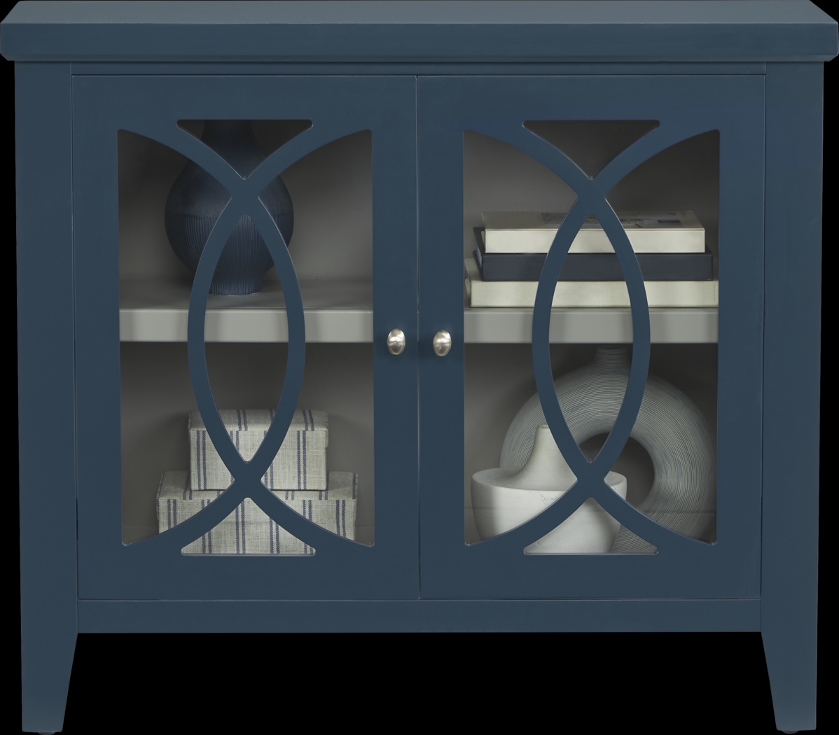 Abbie Navy Accent Cabinet - Thumbnail - Image 2