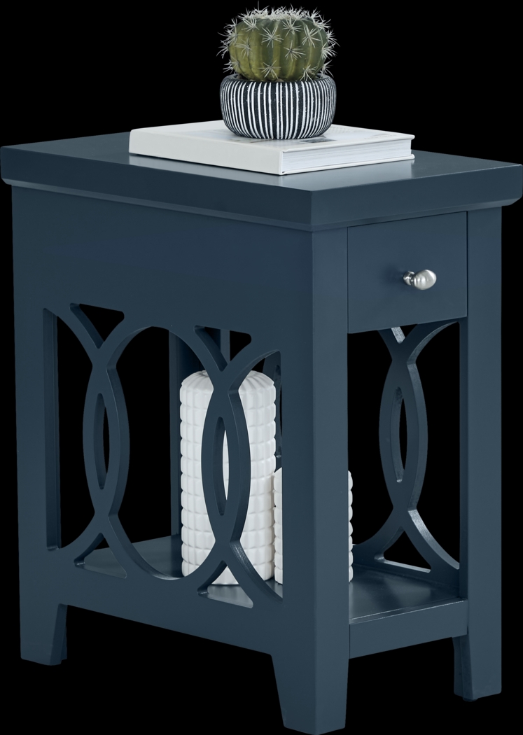 Abbie Navy Side Table - Thumbnail - Image 3