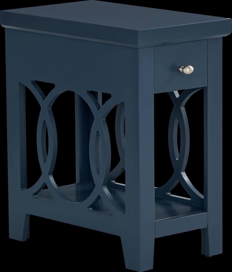 Abbie Navy Side Table - Thumbnail - Image 1