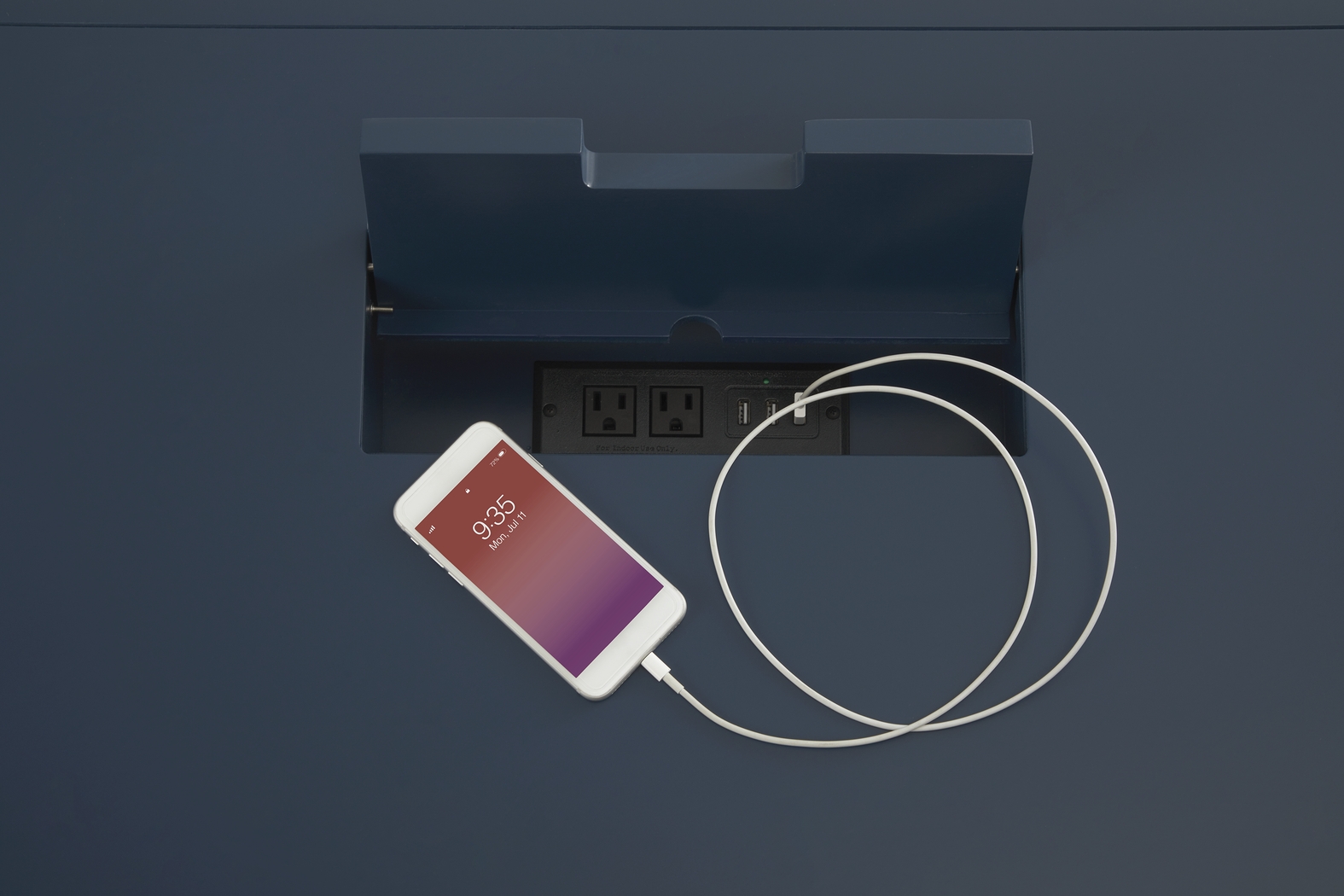 Abbie Navy Writing Desk - Thumbnail - Image 3