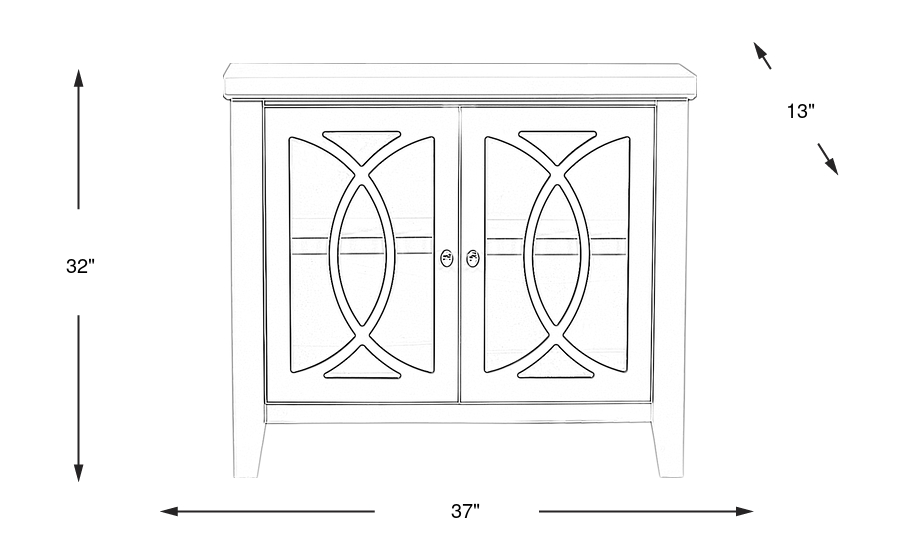 Dimension Image. Please refer to the Dimension Tab on this page for dimension details.