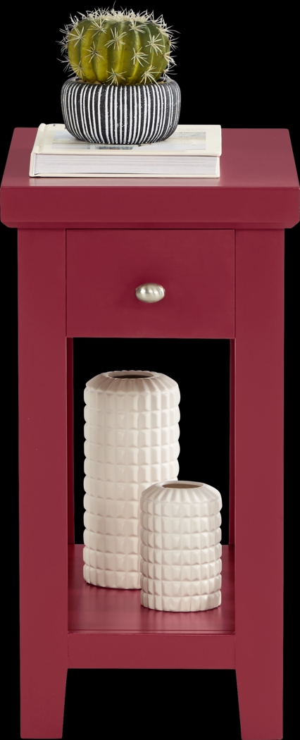 Abbie Red Side Table - Thumbnail - Image 2