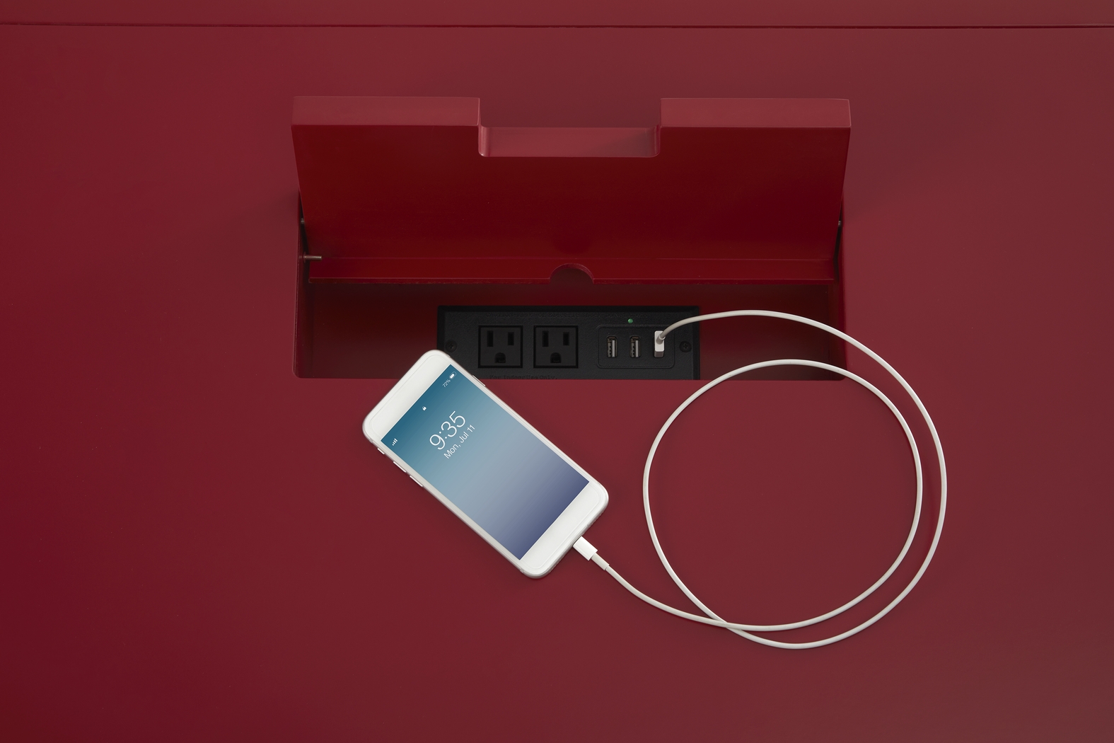 Abbie Red Writing Desk - Thumbnail - Image 3