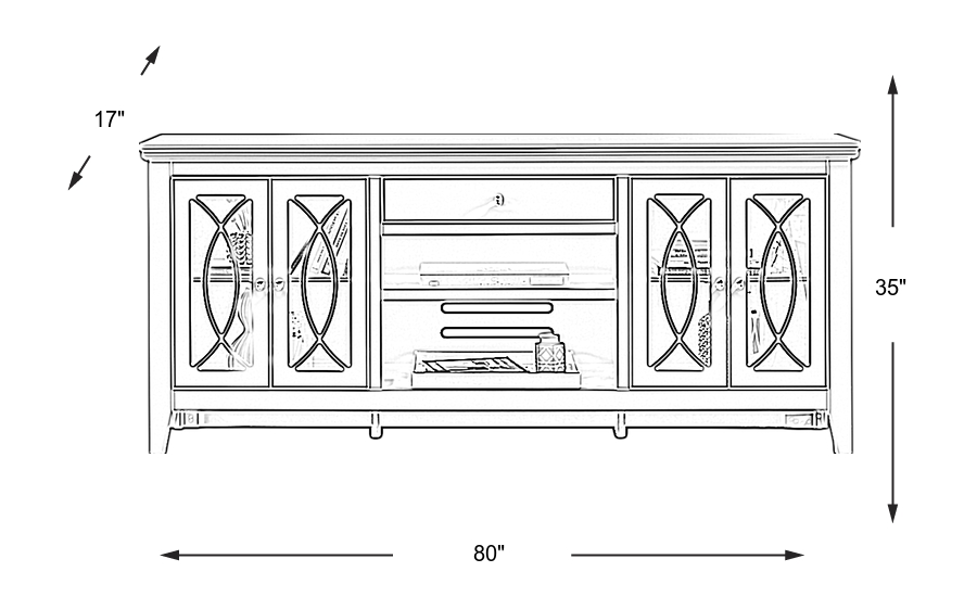 Dimension Image. Please refer to the Dimension Tab on this page for dimension details.