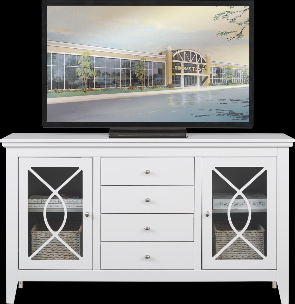 Abbie White 62 in. Console - Thumbnail - Image 1