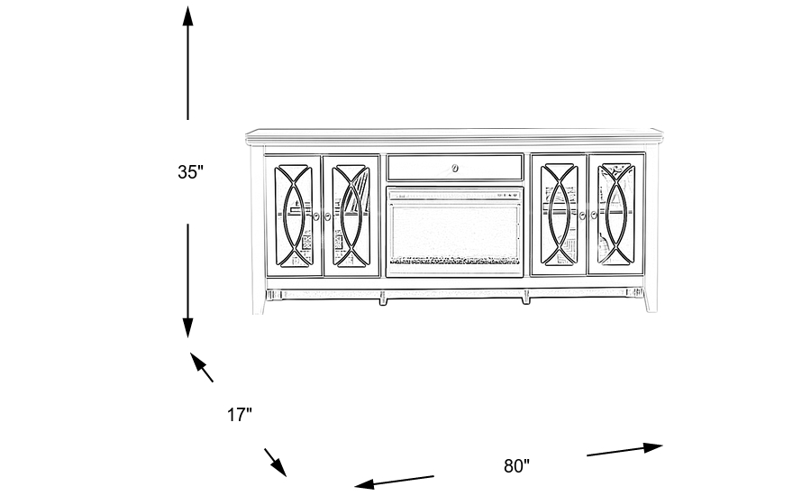 Dimension Image. Please refer to the Dimension Tab on this page for dimension details.