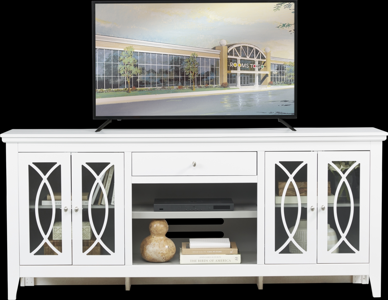 Abbie White 80 in. Console - Thumbnail - Image 1