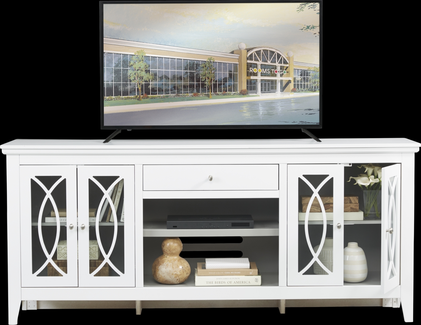 Abbie White 80 in. Console - Thumbnail - Image 2