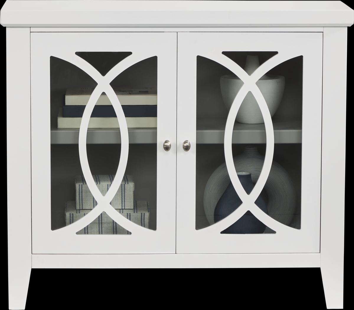 Abbie White Accent Cabinet - Thumbnail - Image 2