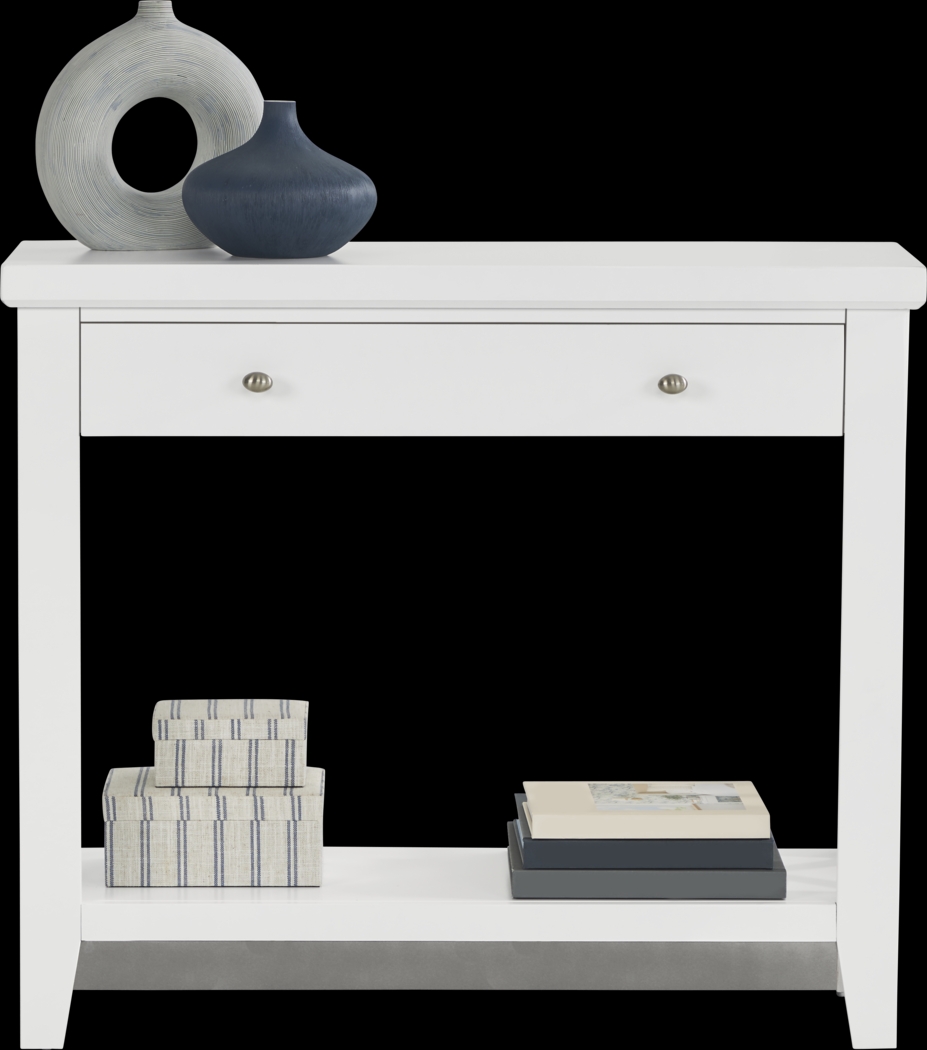 Abbie White Accent Table - Thumbnail - Image 2