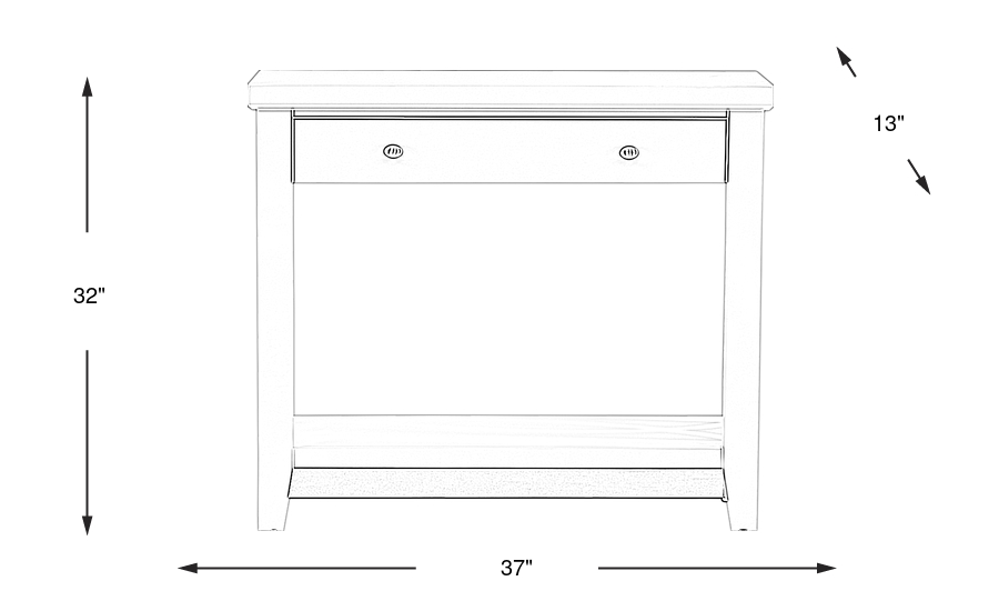 Dimension Image. Please refer to the Dimension Tab on this page for dimension details.