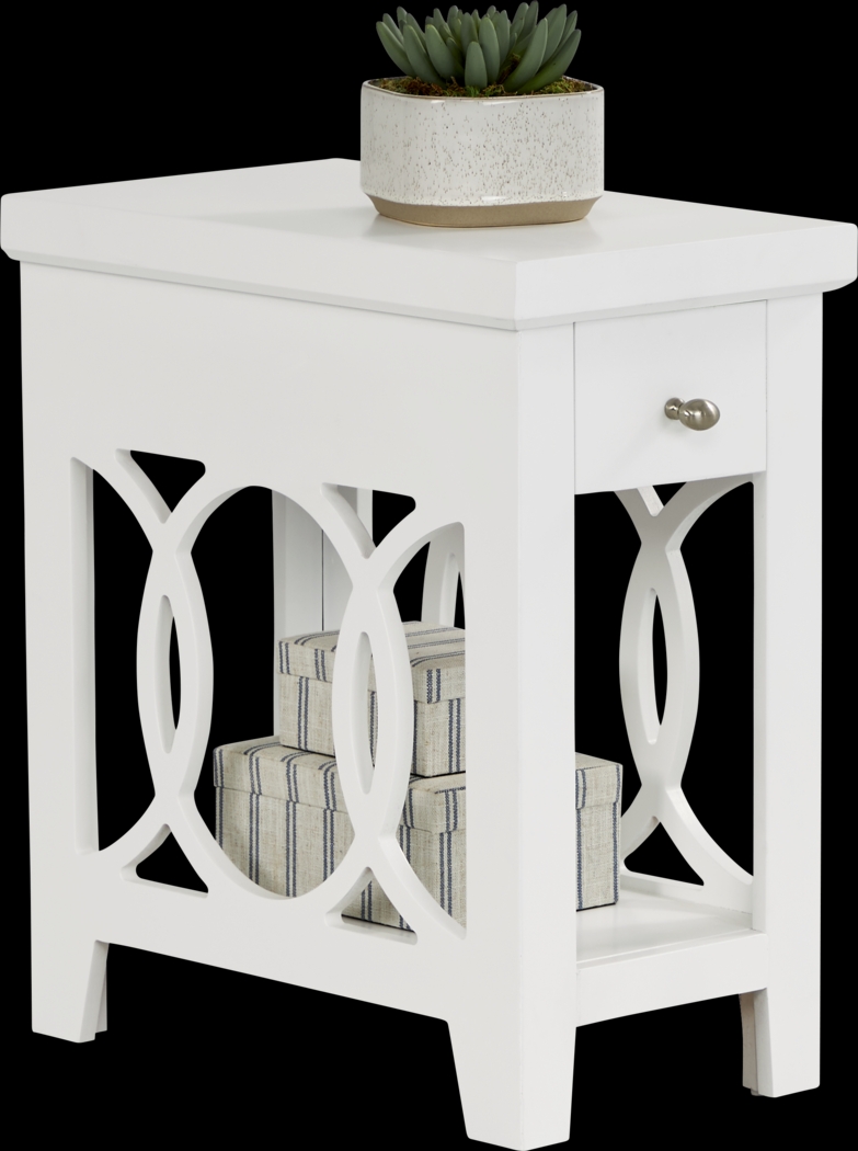 Abbie White Side Table - Thumbnail - Image 3