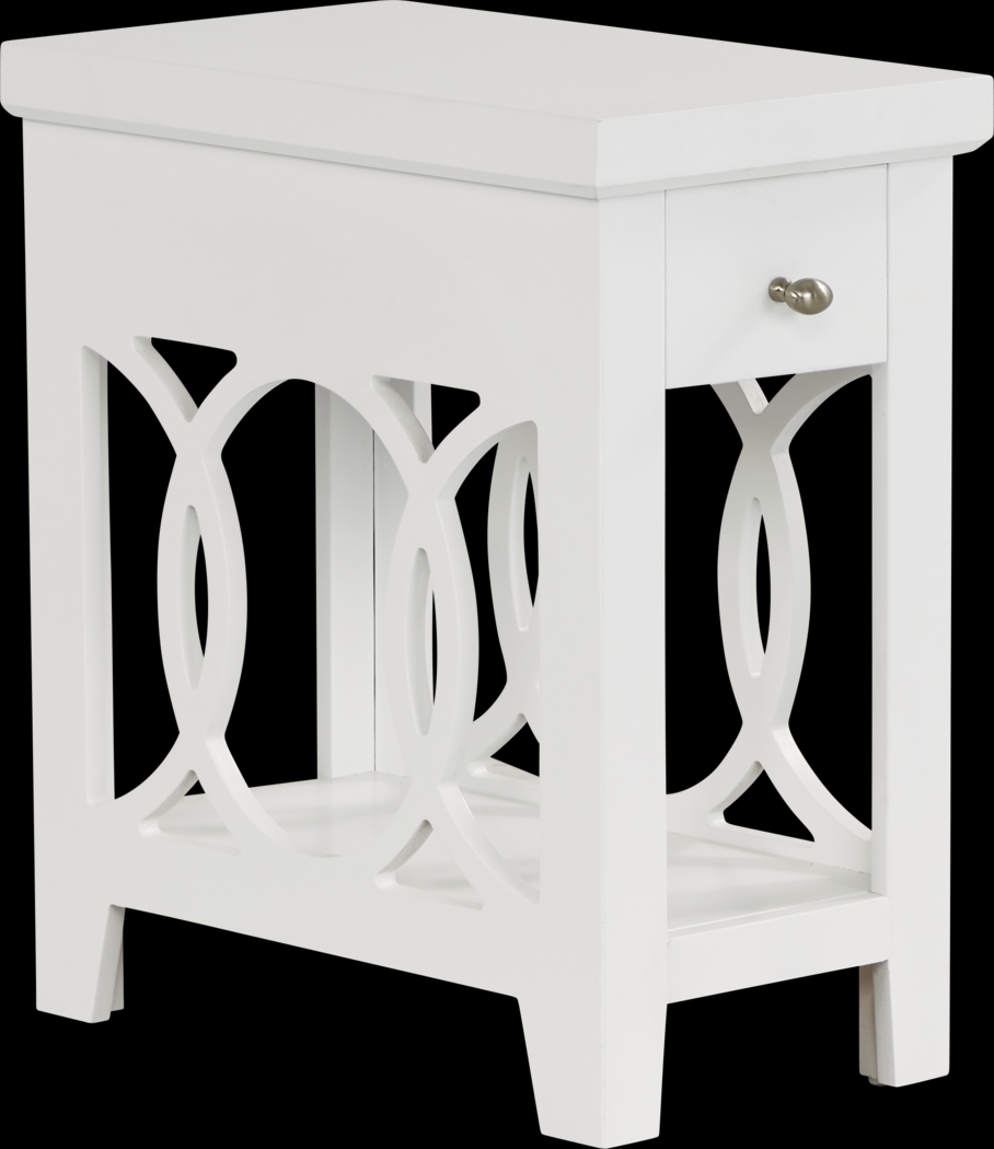 Abbie White Side Table - Thumbnail - Image 1