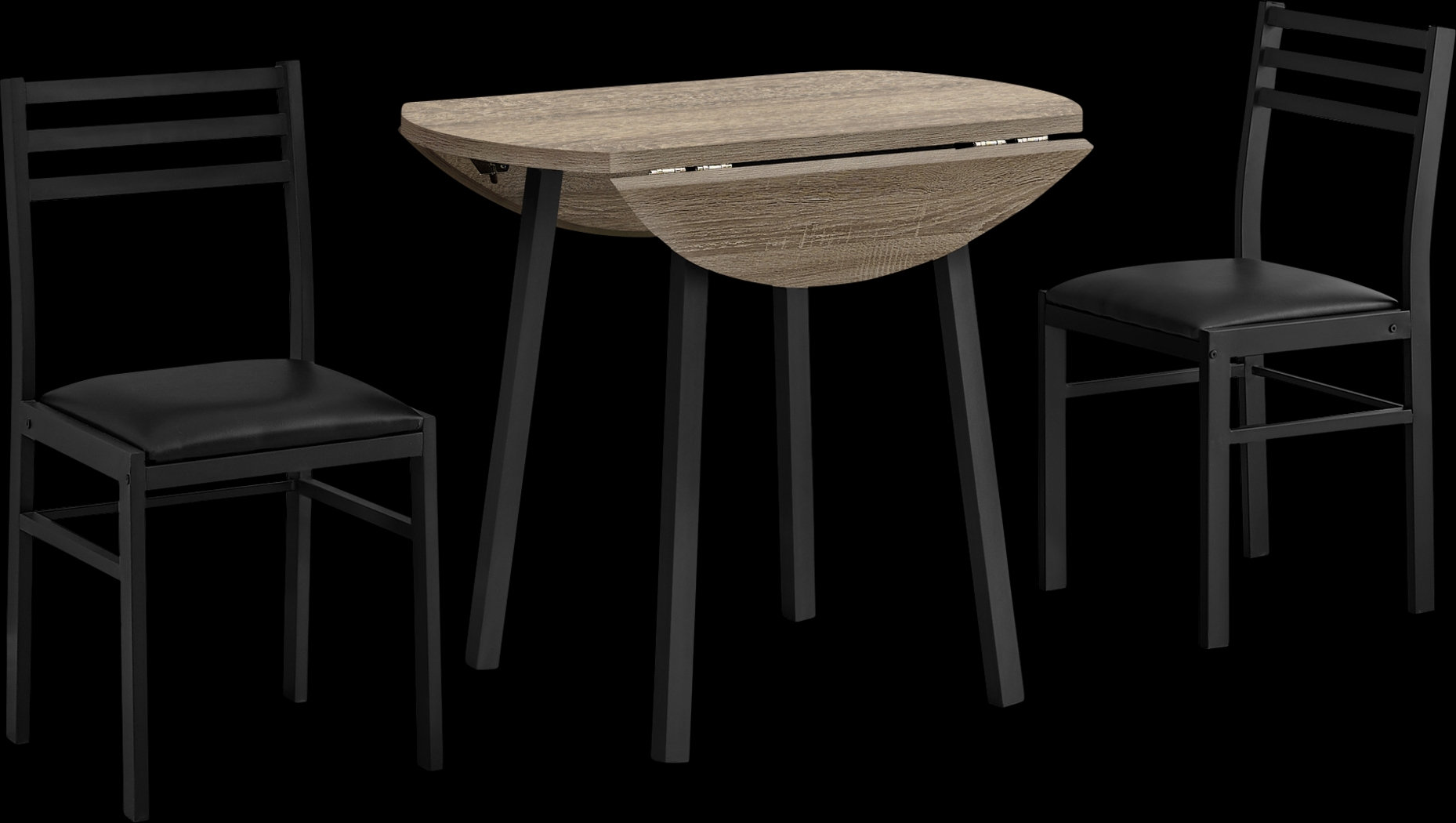 Abbingdon Taupe 3 Pc Dining Set - Thumbnail - Image 1