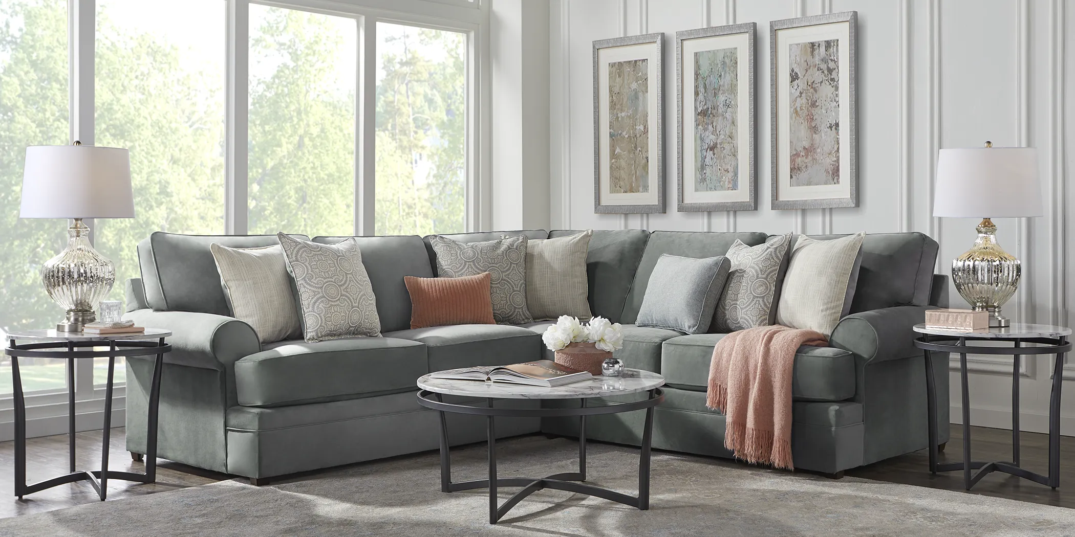 Abbington Row Hydra 2 Pc Sectional - Thumbnail - Image 2
