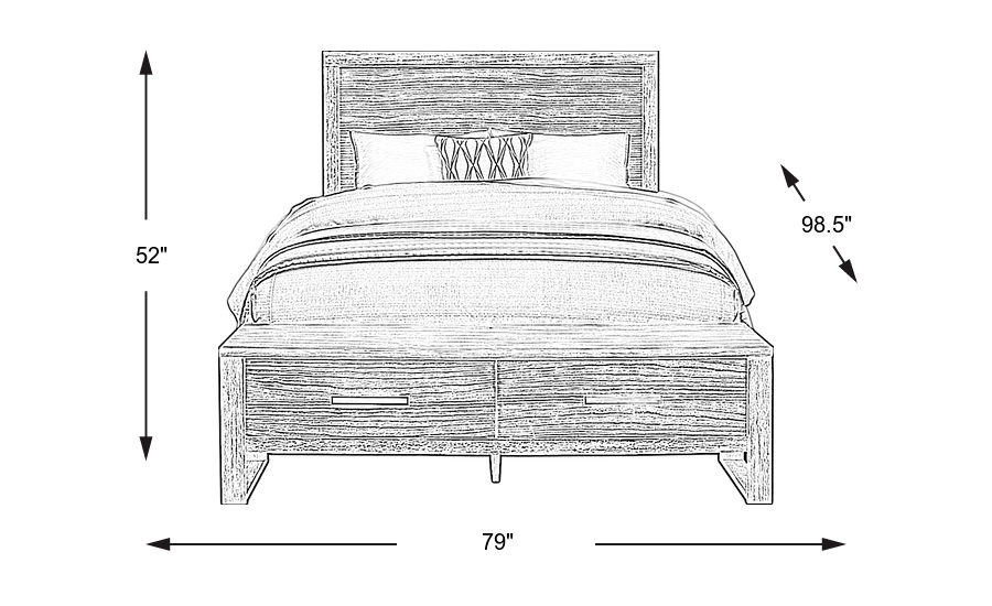 Dimension Image. Please refer to the Dimension Tab on this page for dimension details.
